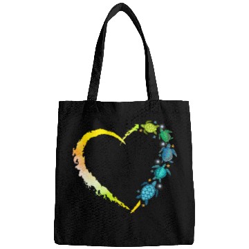 Discover Sea Turtle Heart Animal Lover Bags