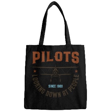 Discover Pilots Looking Down at People Bags