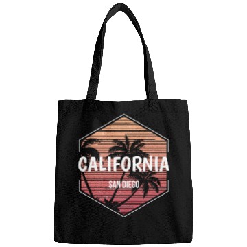 Discover San Diego California Beach Vacation Souvenir Bags