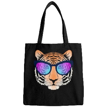 Discover Tiger Head with Sunglasses Bags