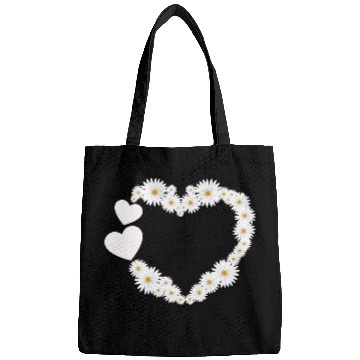 Discover Daisy Flower Heart Women Gardener Wildflower Bags