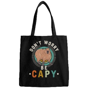Discover Kind Animal Lover Happy Capybara Bags