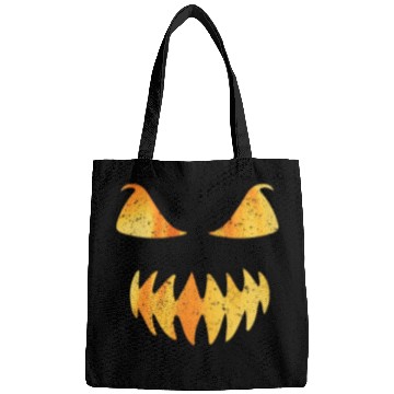 Discover Retro Jack O Lantern Scary Carved Pumpkin Face Bags