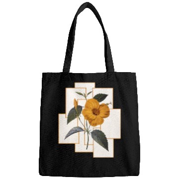 Discover Yellow Hibiscus Flower With Golden Rectangle Bags