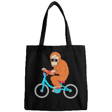 Discover Monkey Riding A Bike Funny Ape Orangutan Bags
