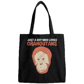 Discover Just A Boy Who Loves Orangutans Monkey Lover Bags