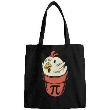 Discover Chicken Pot Pi Funny Pi Day Pun Math Pi Day Bags