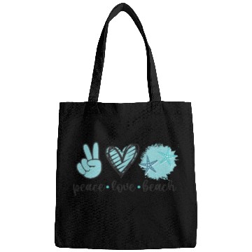 Discover Peace Love Beach Lover Summers Bags