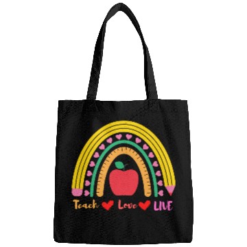Discover love teach - teacher children school Bags