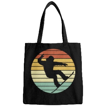 Discover Winter Sport Snowboarder Retro Snowboarding Bags
