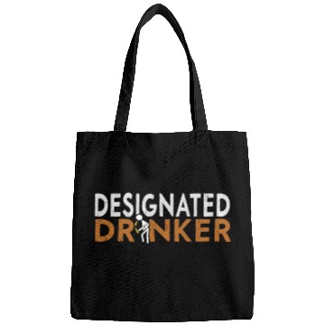 Discover Mens Beer Lovers, Designated Drinker Funny Bags