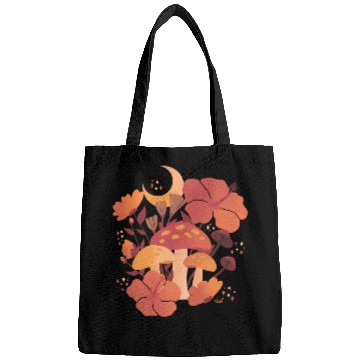 Discover Fall Mushrooms and Hibiscus Floral Nights Bags