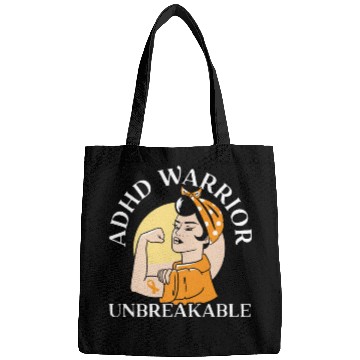 Discover ADHD Warrior Unbreakable Embrace Neurodiversity Bags
