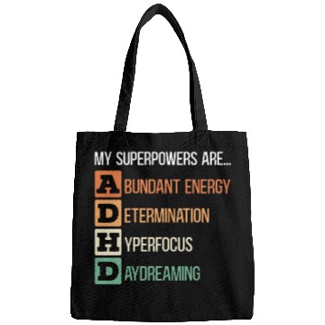 Discover My Superpowers Are ADHD Embrace Neurodiversity Bags