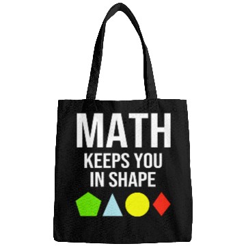 Discover Math Keeps You In Shape Funny Math Teacher Workout Bags
