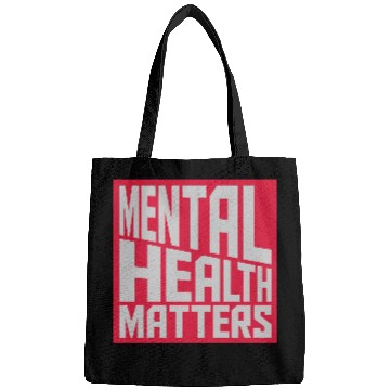 Discover mental health matters quote Bags