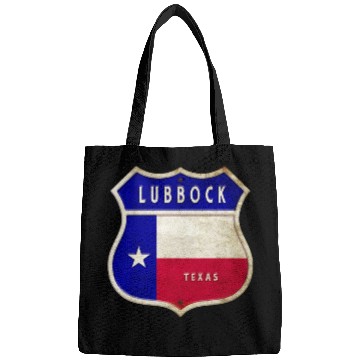 Discover Lubbock Texas crest flags design Bags