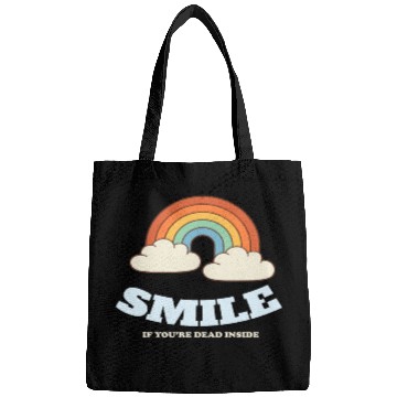 Discover Smile If You are Dead Inside Pessimismus Bags