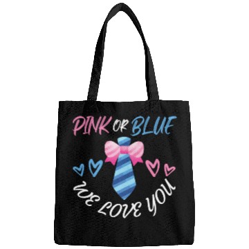 Discover Pink or Blue We Love You Bow Necktie Bags