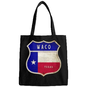 Discover Waco Texas crest flags design Bags