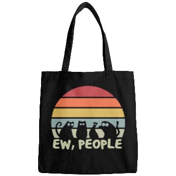 Discover Ew People Retro Cat Funny Bags