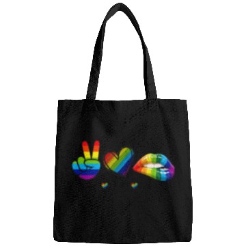 Discover Peace Love Equality - Rainbow LGBT Tolerance Bags