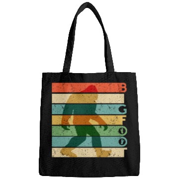 Discover Bigfoot Retro Vintage Sasquatch Yeti Rainbow Bags