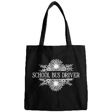 Discover Schoolbus driver, floral school bus Bags