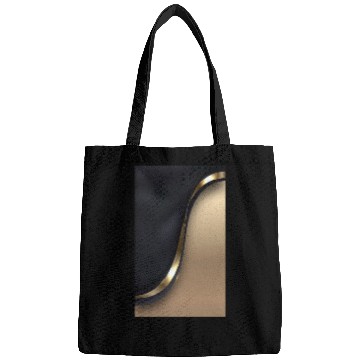 Discover Luxury Elegant Black Gold Wave Bags