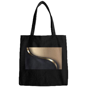 Discover Luxury Elegant Black Gold Wave Bags