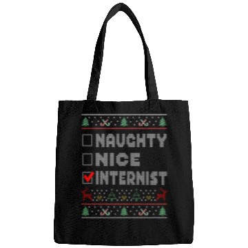 Discover Naughty Nice Internist, Matching Christmas Group Bags