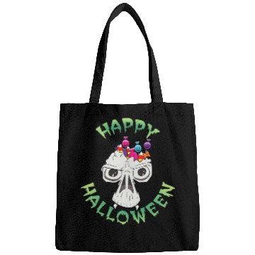 Discover Candy Skull Happy Halloween Cartoon Bags