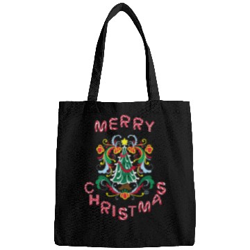 Discover Merry Christmas Decorative Tree with Candy Cane Bags
