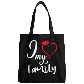 Discover I love my family Bags