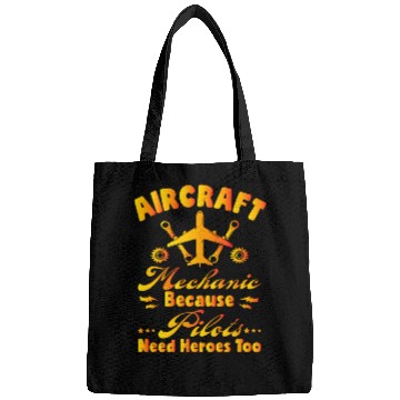 Discover Funny Plane Aircraft Mechanic Maintenance Engineer Bags