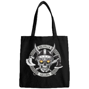 Discover Valhalla Calling Skull And Axes Bags