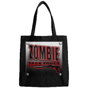Discover Zombie Task Force Worn Metal Sign Undead shooter Bags