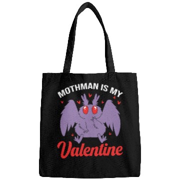 Discover Funny Valentines Day Cryptid Cute Mothman Bags