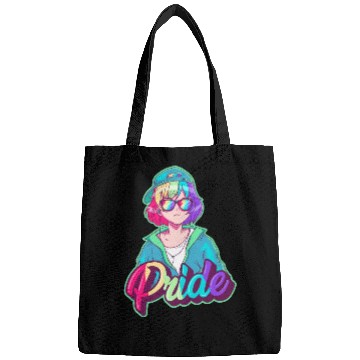 Discover Gay Pride Anime Girl Hip Hop Rainbow Gay Flag LGBT Bags