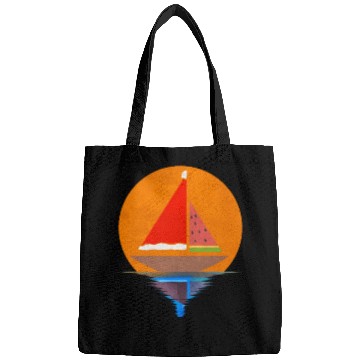 Discover Sundown Sailing Ship Santas Hat Watermelon Bags