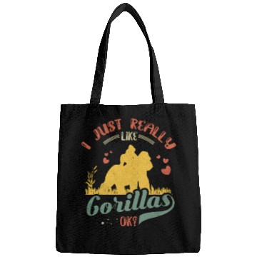 Discover I Just Really Like Gorillas Funny Gorilla Bags