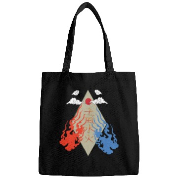 Discover four elements japanese illustration Bags