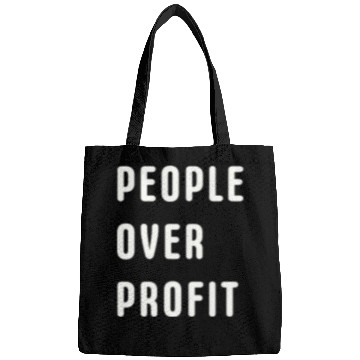 Discover People Over Profit Anti Capitalism Protest Bags