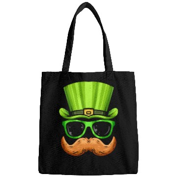 Discover Red Beard Green Hat And Glasses Costume For St. Bags