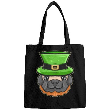 Discover Kawaii Pug With Red Beard And Green Hat For St. Bags