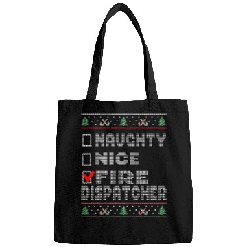 Discover Naughty Nice Fire Dispatcher, Matching Christmas Bags