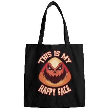 Discover Candy Corn Halloween This Is My Happy Face Funny Bags