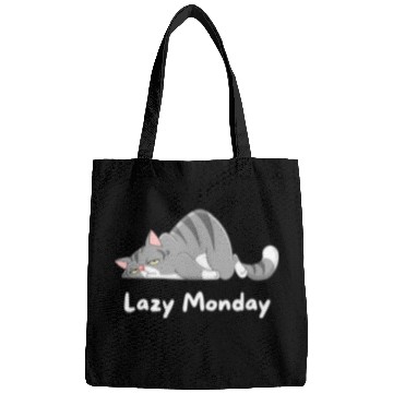 Discover Lazy Monday , sleeping cat , Cute Cat Bags