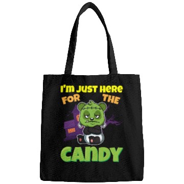 Discover I'm Just Here For The Candy Scary Halloween Beast Bags