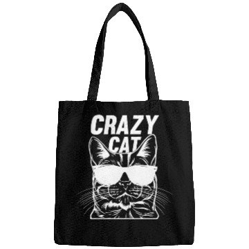 Discover Cat Owner Cat Lover Funny Cat Meme I Crazy Cat Bags